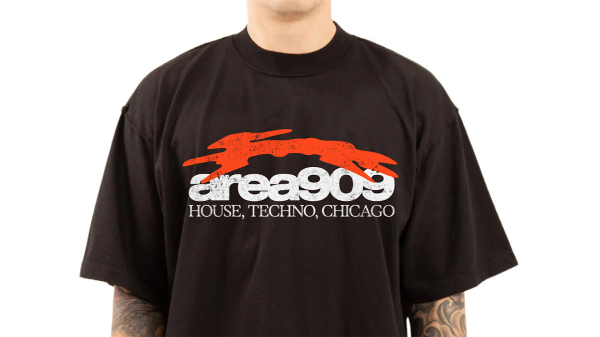T-shirt Chicago 909 Techno Roland - Édition Limitée Festival DJ Rave, Noir, Taille S Neuf Avec étiquette